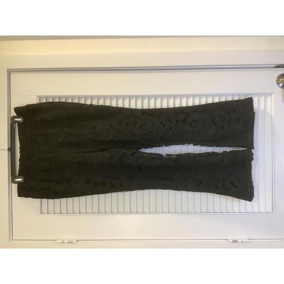 Isaac Mizrahi Live Black Lace Bootcut Lace Pants Suit Party Coordinates 10 - Picture 6 of 9